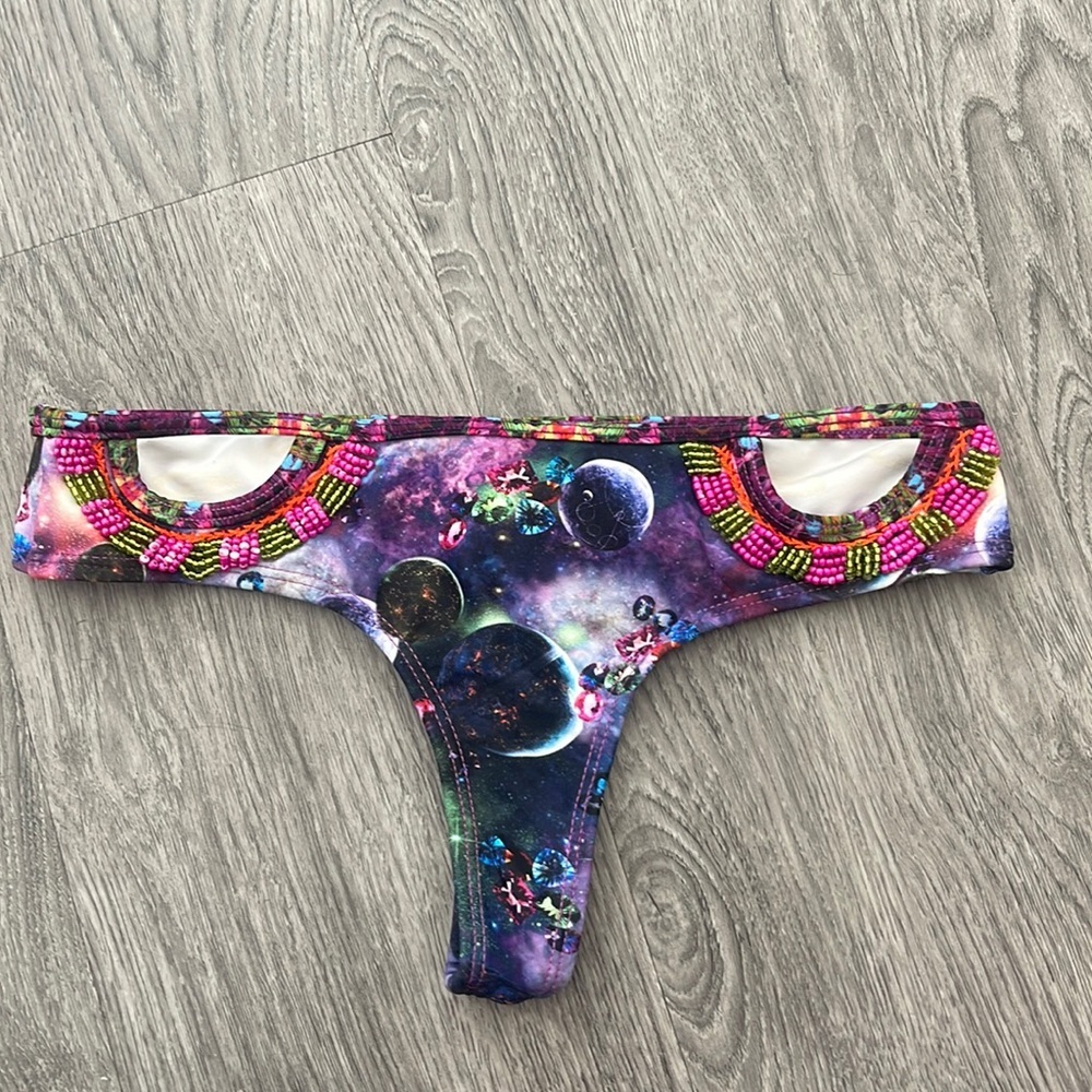 Galaxy Print Bikini Bottom